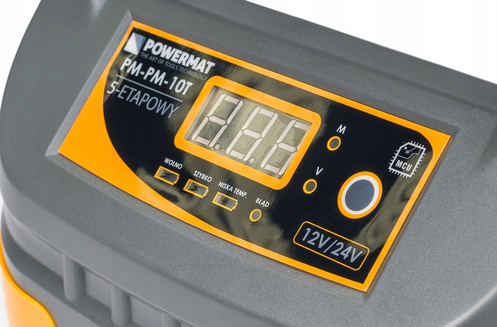 Prostownik MIKROPROCESOROWY Akumulatorowy 12V 24V Powermat Marka Powermat