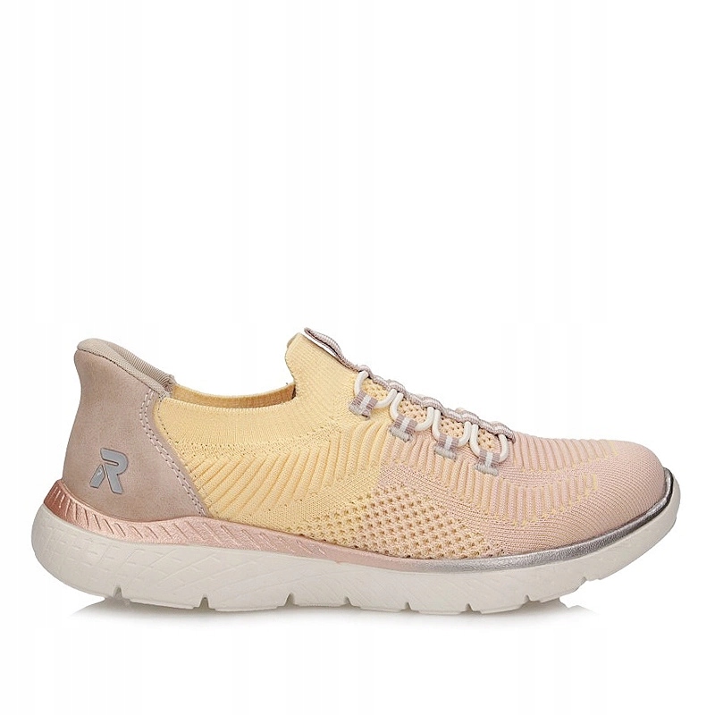 Pohodlné dámské sportovní polobotky typu slip-on Rieker M5066-68 light 100% Vegan