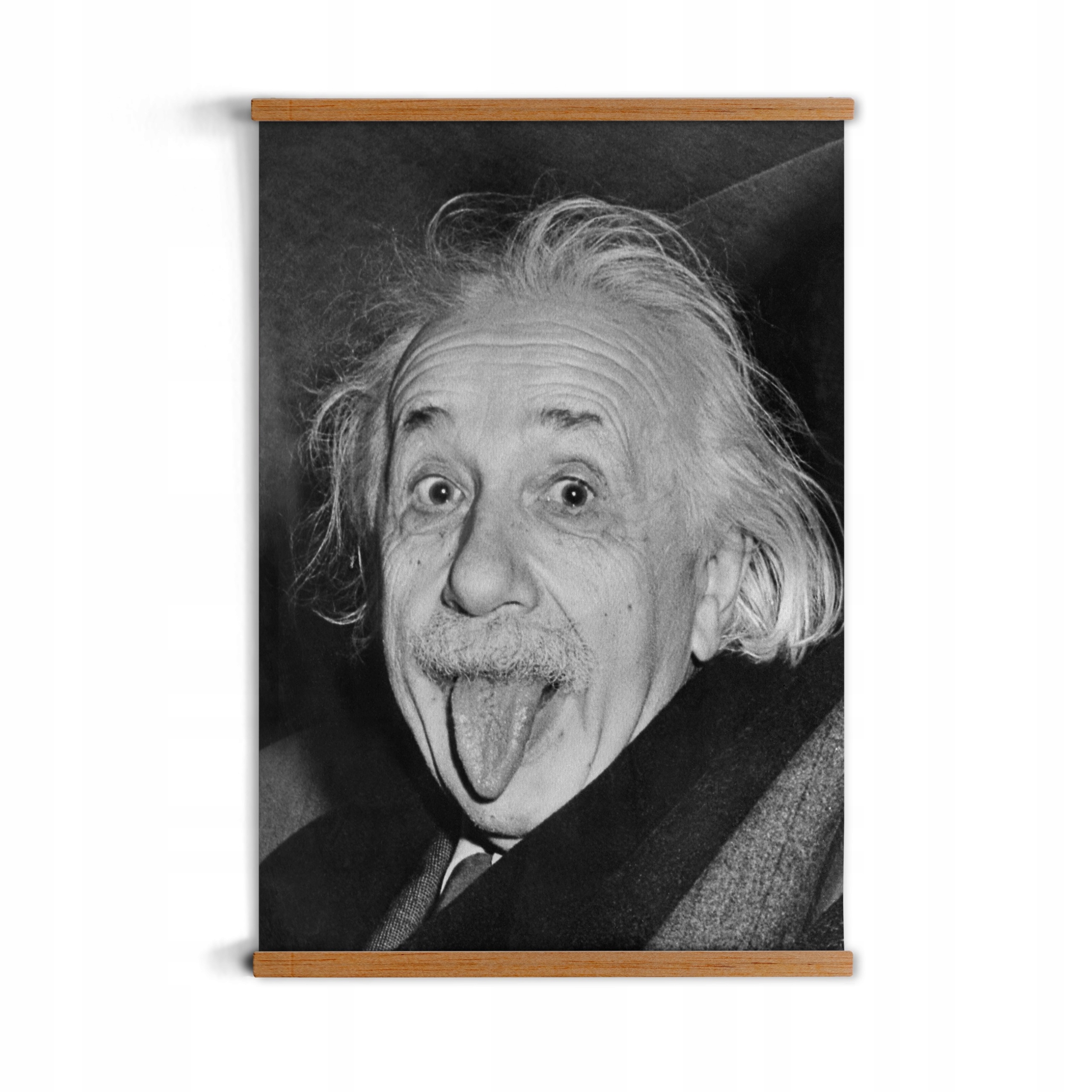 

plakaty w ramkach Język Albert Einstein vintage A1