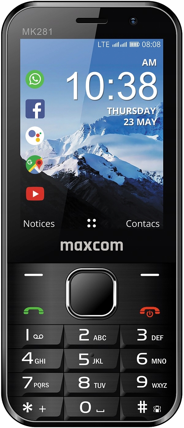 

Telefon Maxcom Classic MK281 KaiOS Czarny