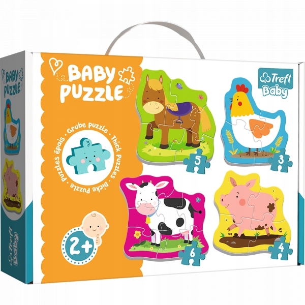 

Puzzle Baby Classic 4w1: Zwierzęta na wsi (36070)