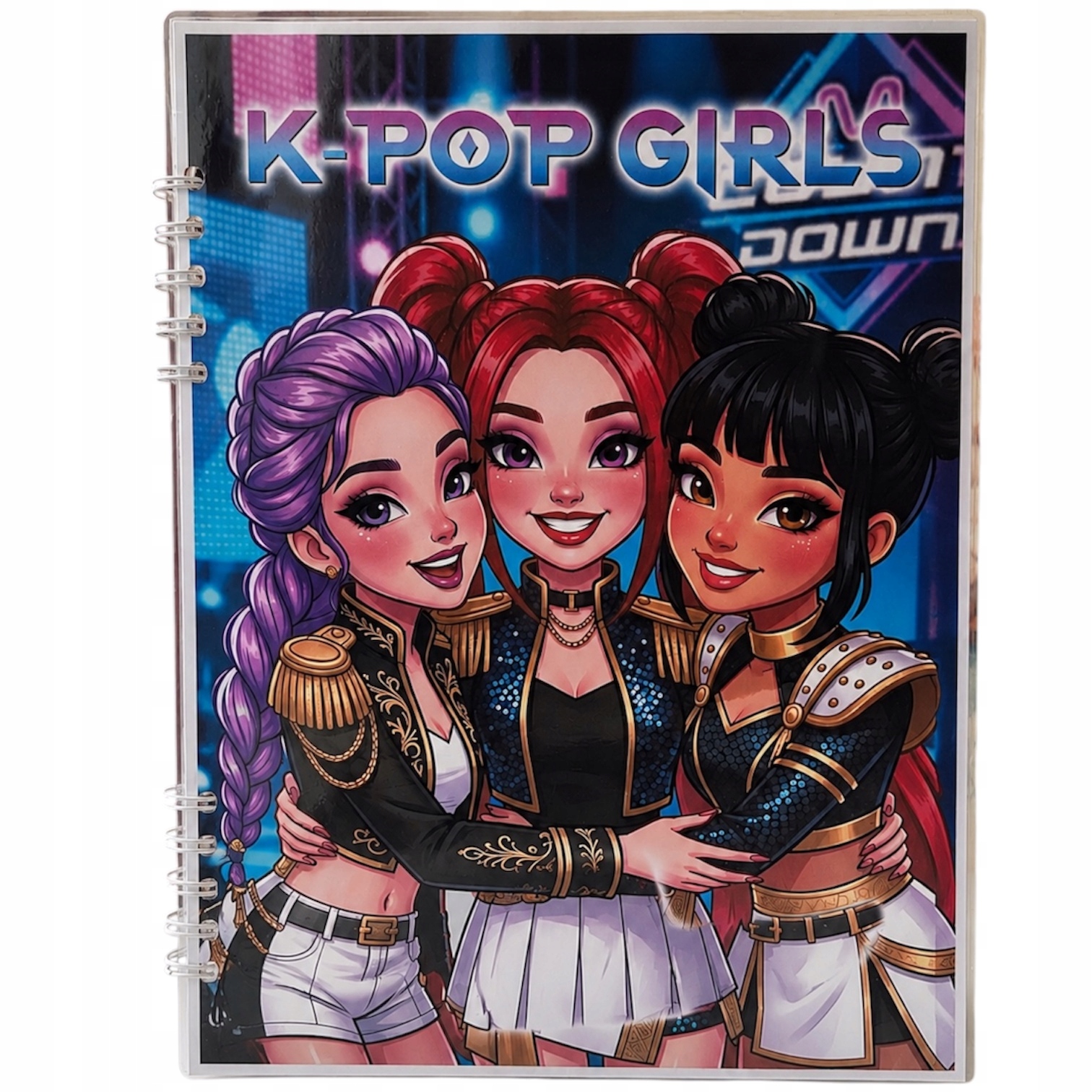 K-pop Girls interaktivní senzorická kniha na suchý zip ve formátu A4