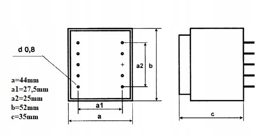 BREVE Transformator sieciowy 24V 10W TEZ10/D Kod producenta TEZ 10/D 230/24V