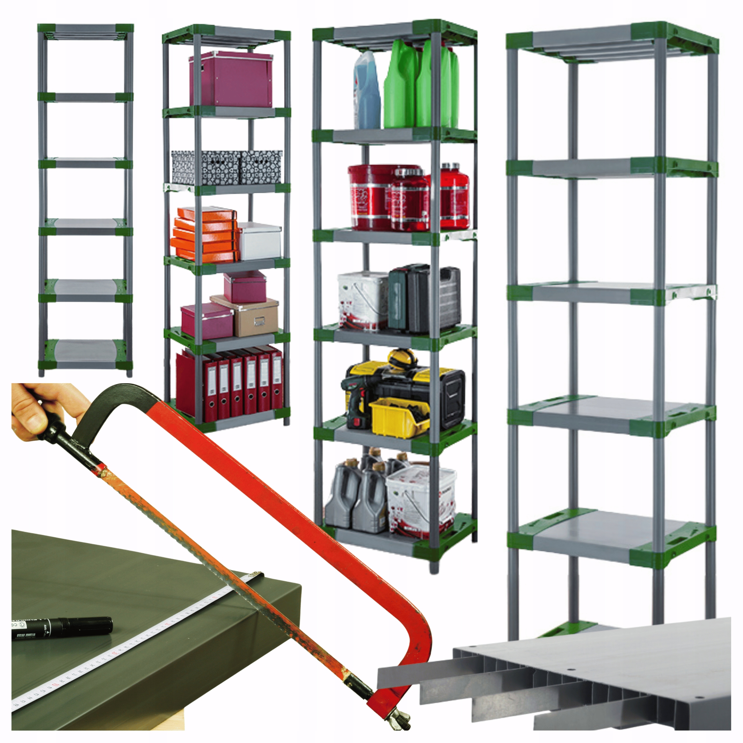 Stojan z plastu Vystužený 222x70x46 cm Eco Vodotesný Modulárny