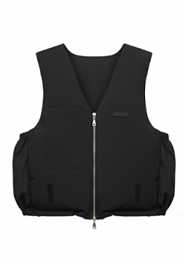 The Tracksuit Club Černá Ležérní Vesta S Kapsou Xs K2C