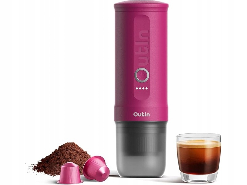 Outin Nano Portable Espresso Machine Crimson Red