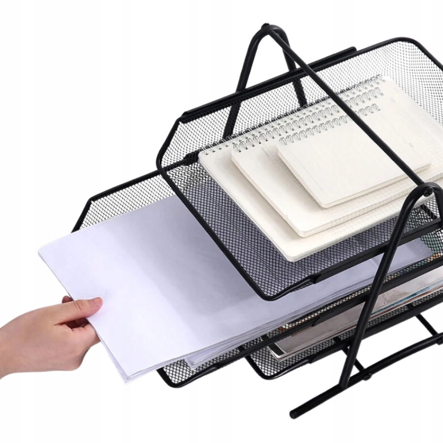 SZUFLADY NA DOKUMENTY 3 PÓŁKI METALOWA PÓŁKA A4 Materiał inny