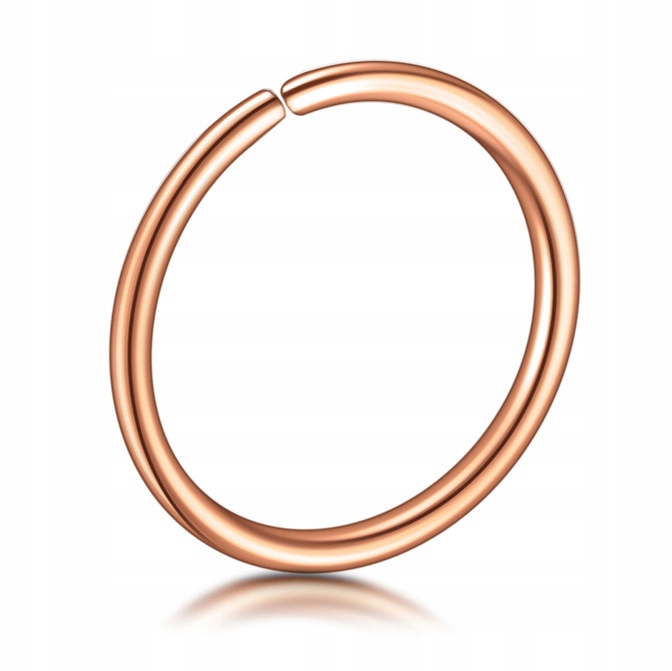 

Kółko Continous Nostril Rose Gold Stal 316L 0,8/8
