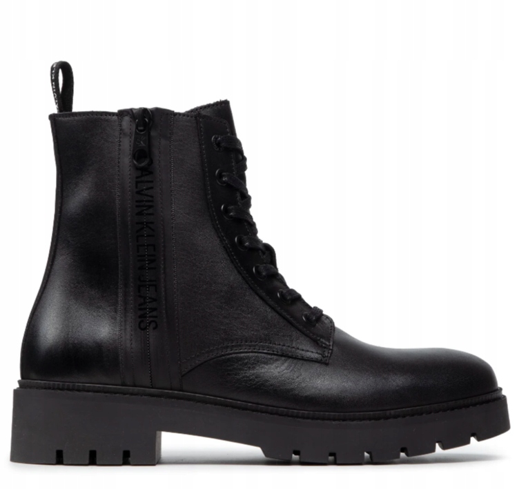 Calvin Klein Jeans Kotníkové Boty Se Zipem A Logem 42 3F4G4* Tna