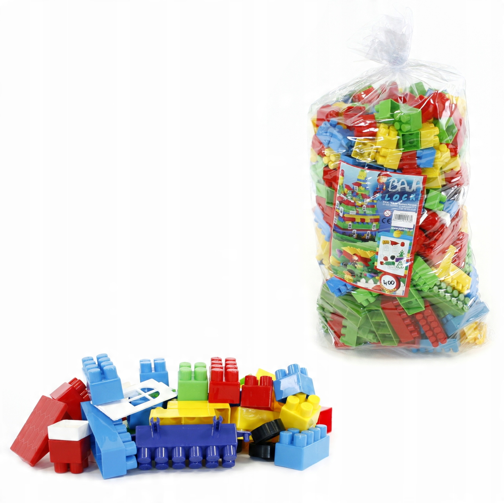 

Klocki Konstrukcyjne 500szt Duże Elementy 3KG