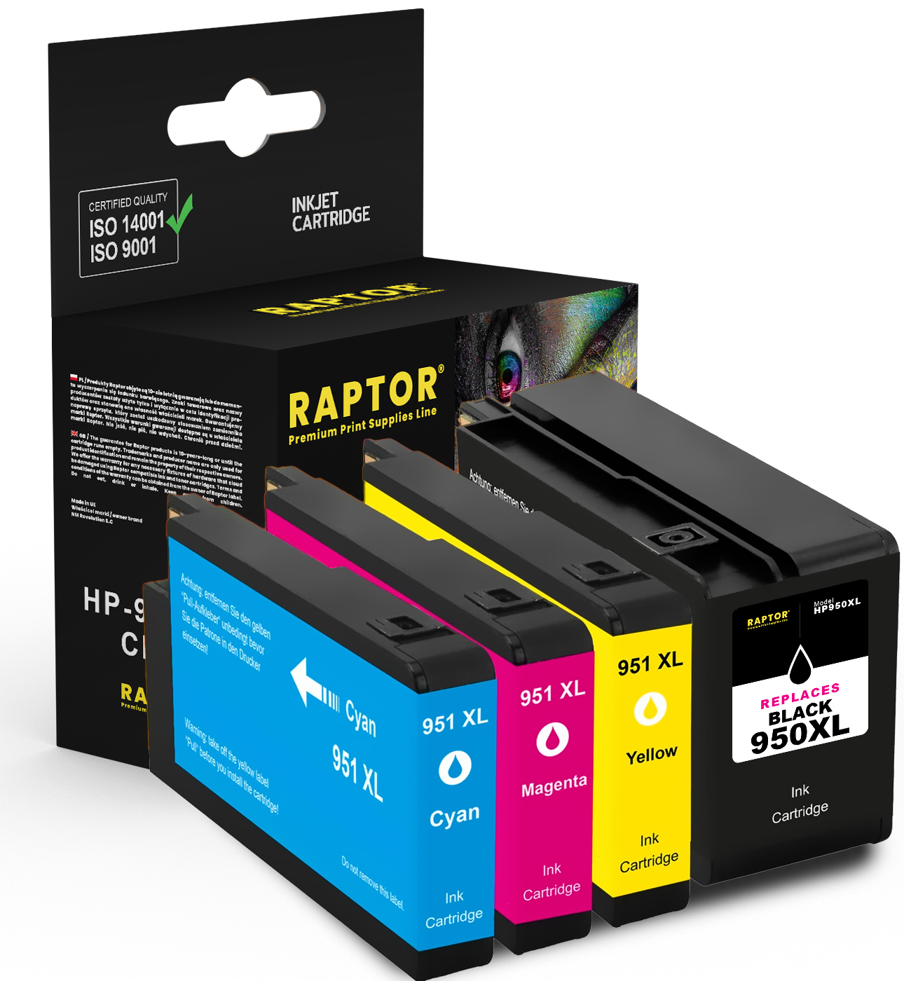 

4x Tusz Do Hp 950 XL Officejet Pro 8100 8600 8610