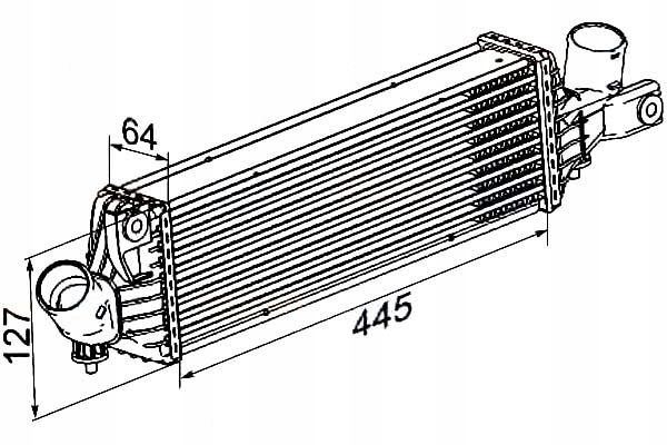 HELLA INTERCOOLER CHŁODNICA POWIETRZA DOŁADOWUJĄCE Producent części Hella