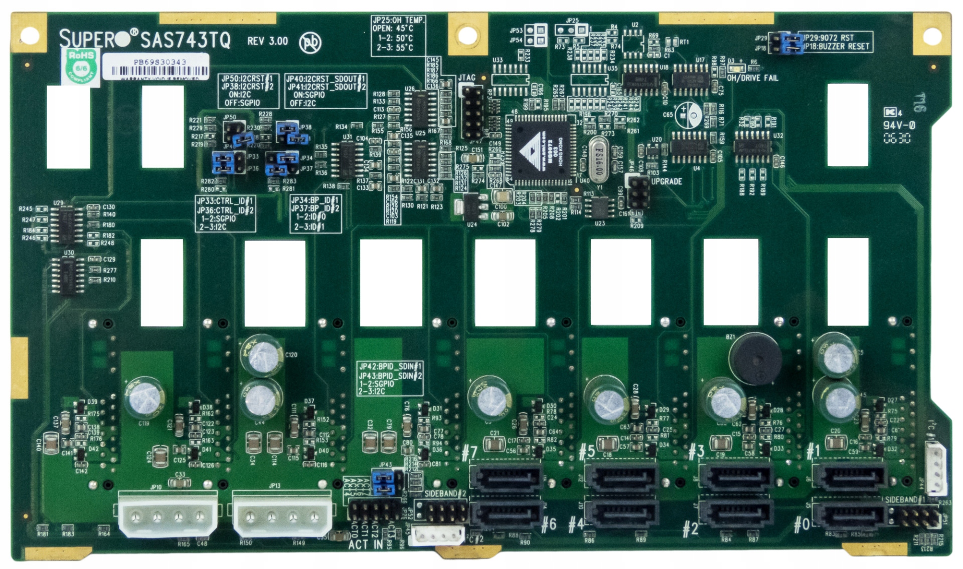 Supermicro SAS743TQ Backplane 8-PORT Sas/sata 3.5''