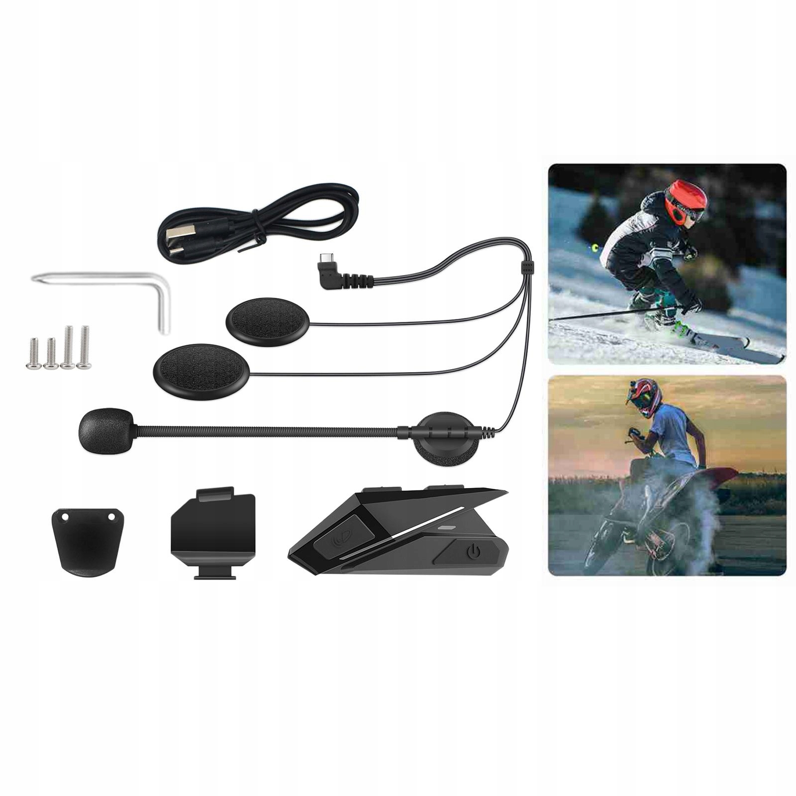 Водонепроницаемая мотоциклетная гарнитура 5.0,