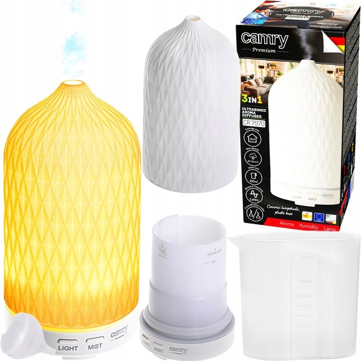 Zvlhčovač vzduchu Difuzér Aromaterapie pro oleje Noční Lampa