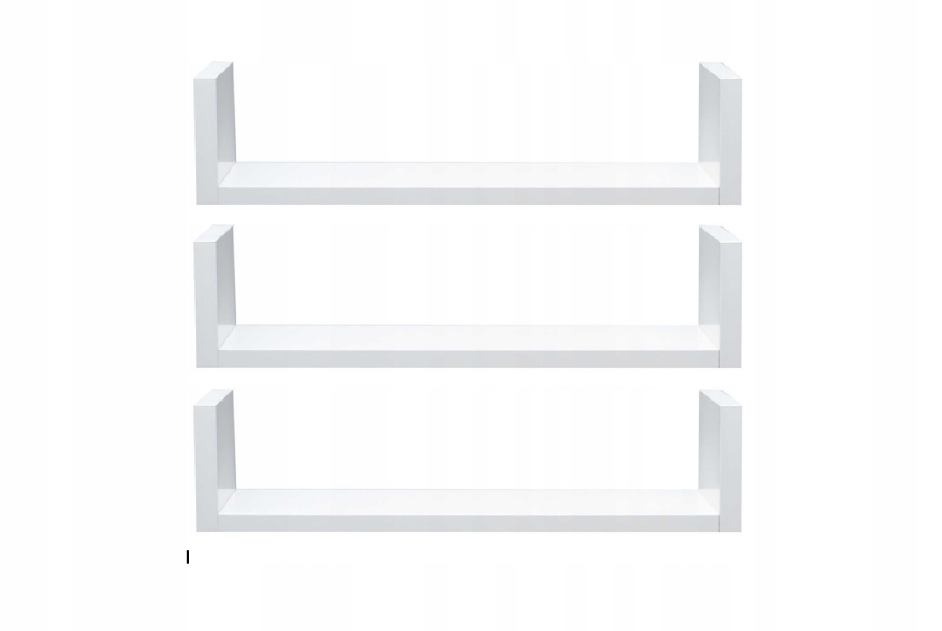 PÓŁKA WISZĄCA 90cm z boczkami komplet 3 sztuki