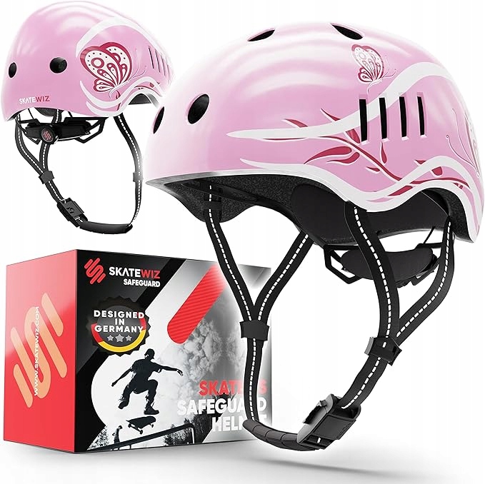 Kask rowerowy Skatewiz Safeguard Helmet różowy S 50-54 cm