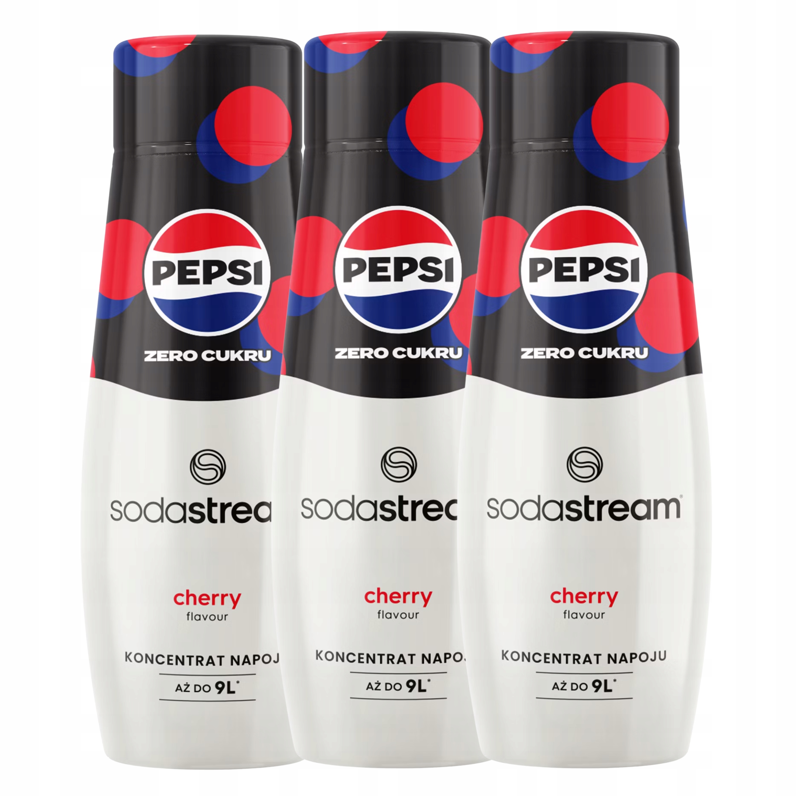 Levně Koncentrát sirupu pro plynování vody SodaStream Pepsi Cherry Zero Cukr x3