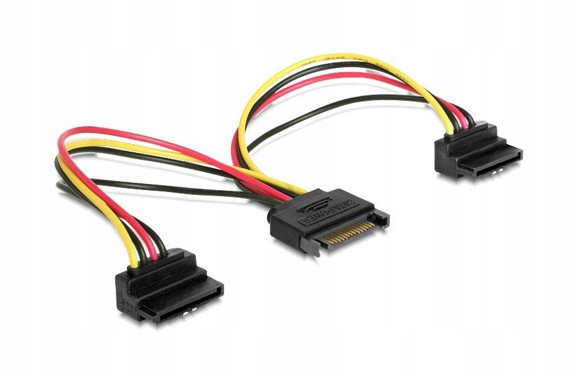 

Rozdzielacz zasilania kątowy 2x Sata CC-SATAM2F-02