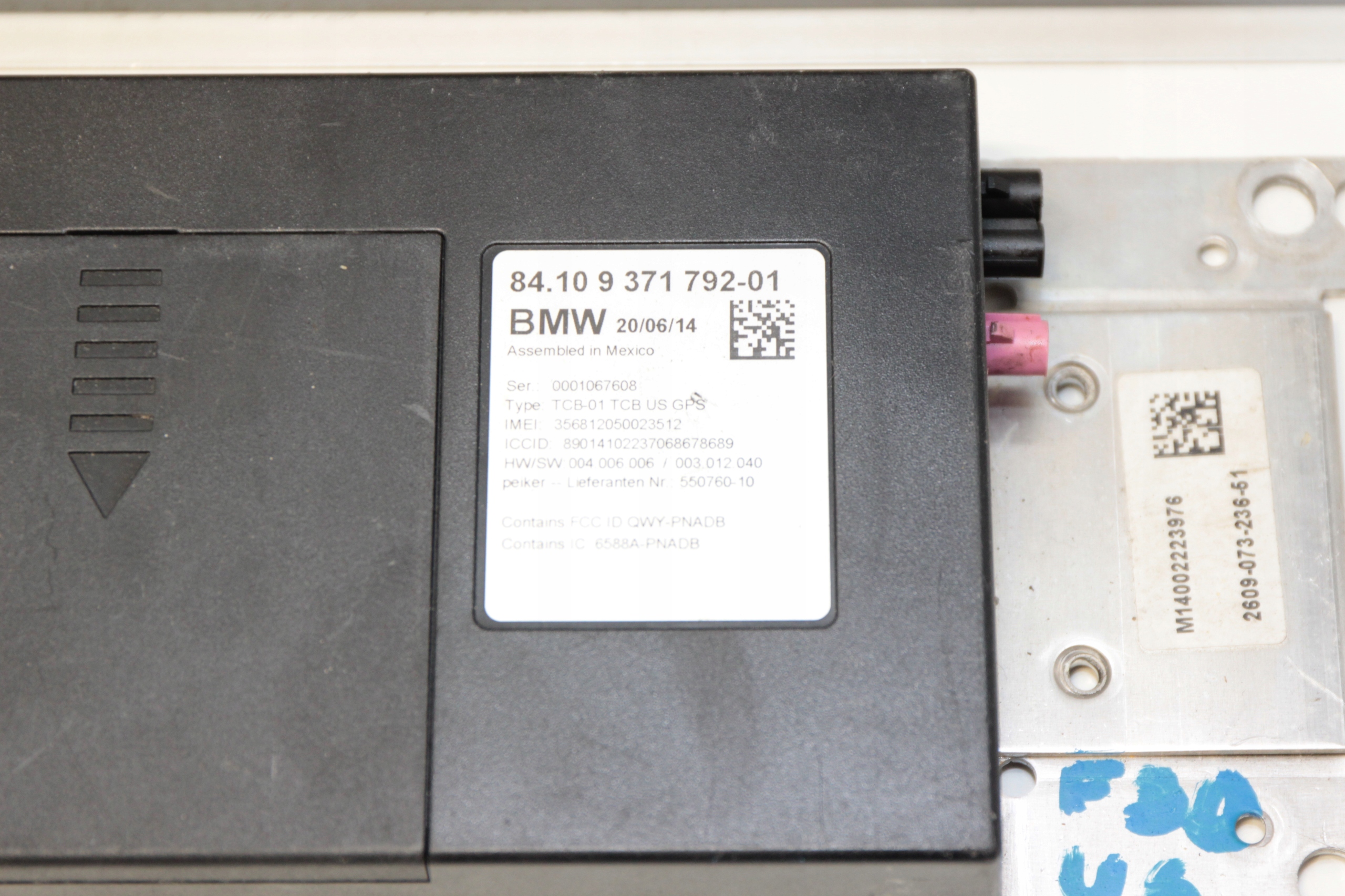 BMW F32 F82 module control unit TELEMATIK 9371792