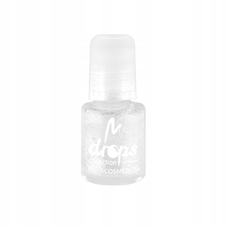 Lakier do paznokci BIAŁY PERŁOWY 6ml mini DROPS 221 klasyczny