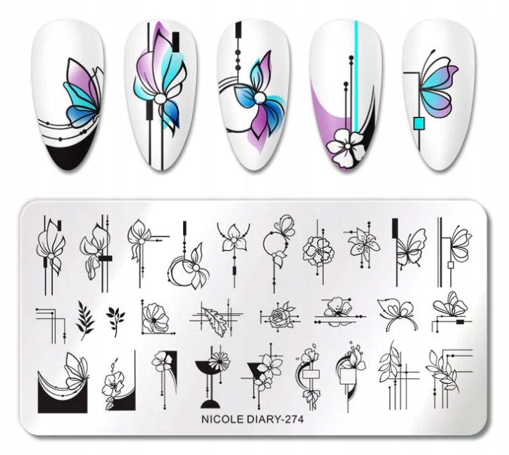 NICOLE DIARY blaszka do stempli DUŻA ND-274