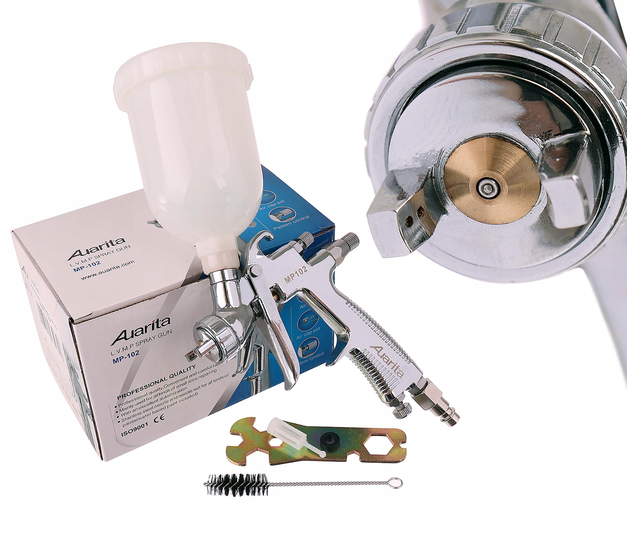 

Pistolet Lakierniczy Mini MP102 LVLP1,0mm Auarita