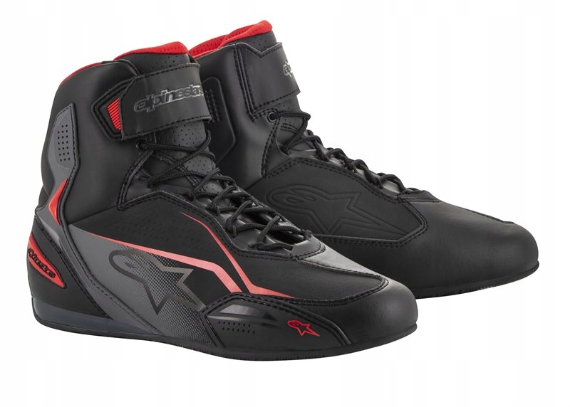 ALPINESTARS NISKIE BUTY MOTOCYKLOWE TURYSTYCZNE FASTER-3 BLACK RED 44