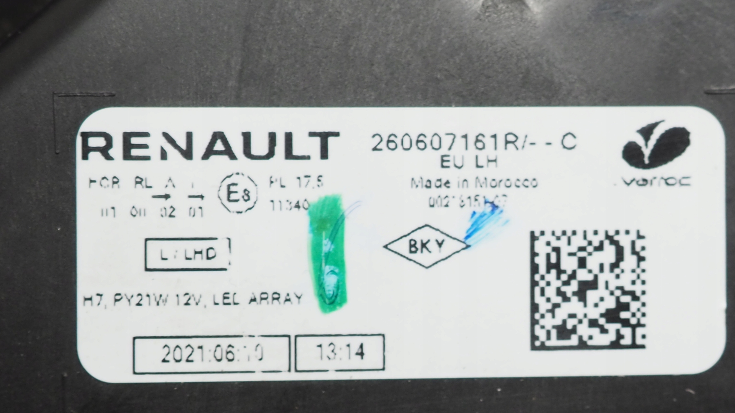 Dacia Sandero III light Led left front 260607161R