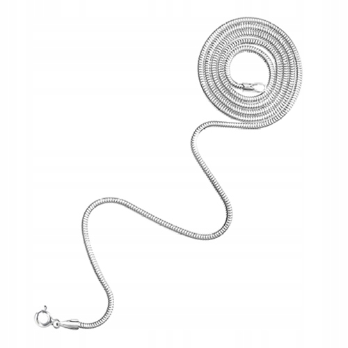 

Gruby łańcuszek Żmijka linka snake Srebrny 60 cm