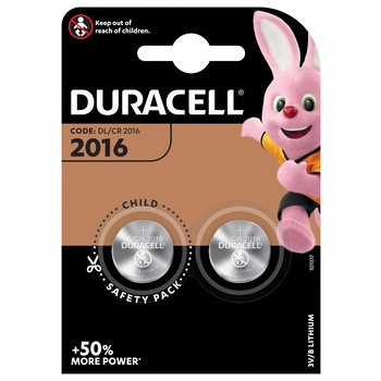 

Bateria litowa Duracell 3V Cr 2016 --- 2 sztuki