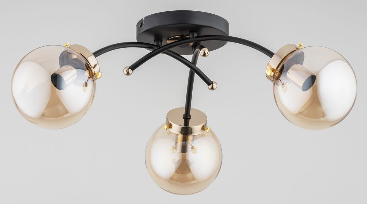 Natella lampa sufitowa 3-punktowa złota Alfa