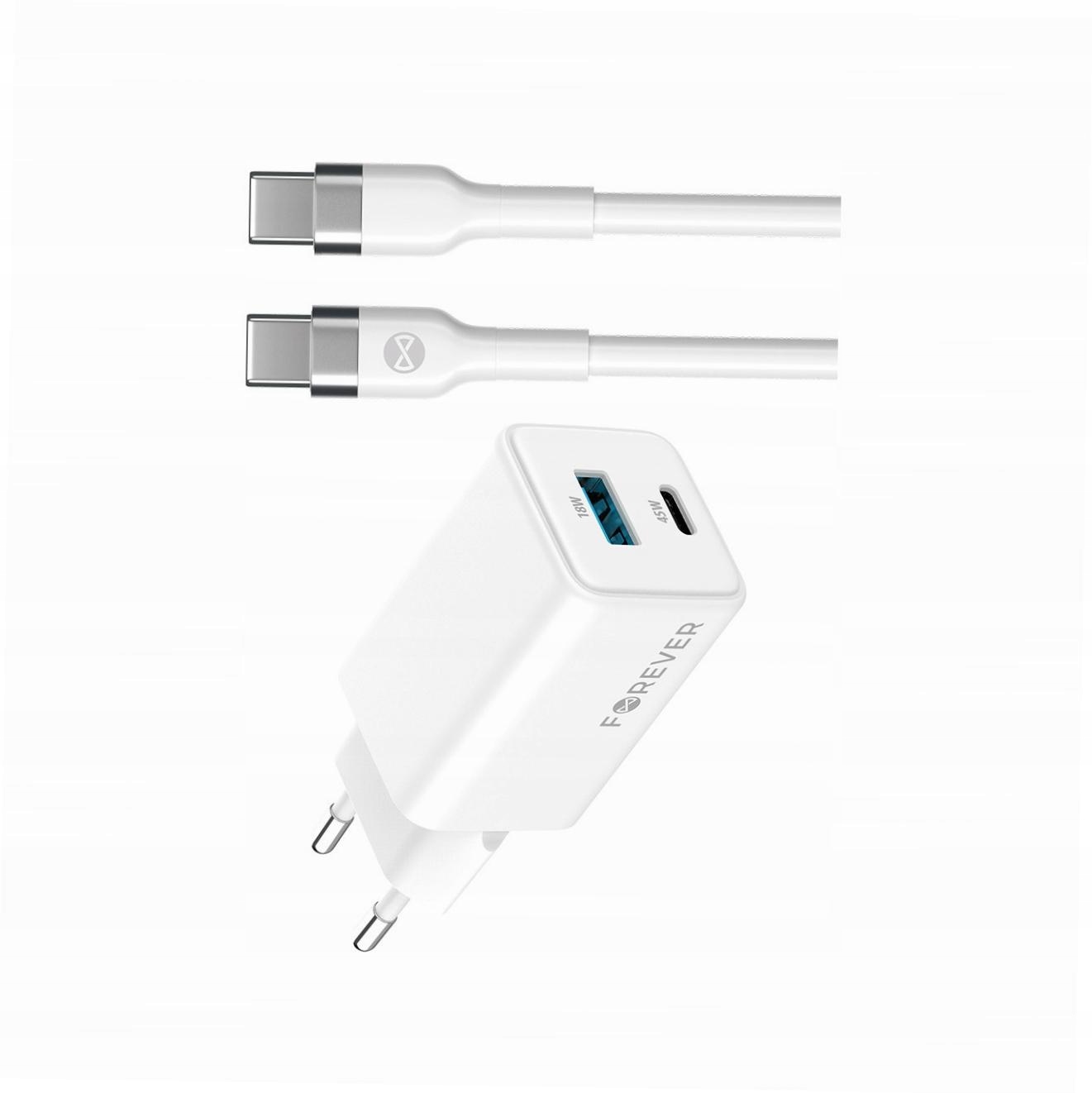 Szybka ładowarka GaN 45W Usb-c z kablem do Samsung Galaxy A3 2017