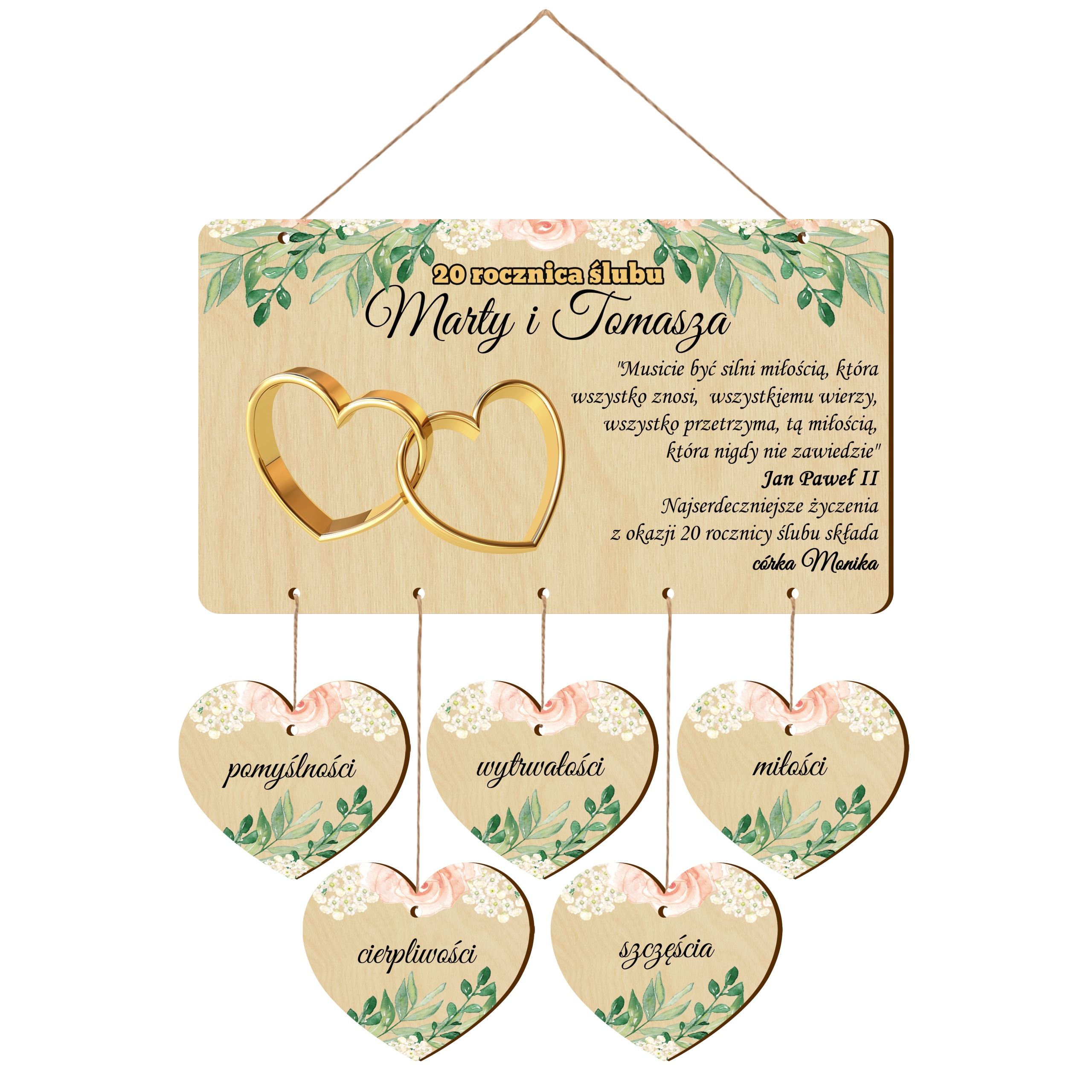 

Prezent Rocznica Ślubu Jubileusz 25 40 45 50 55 G