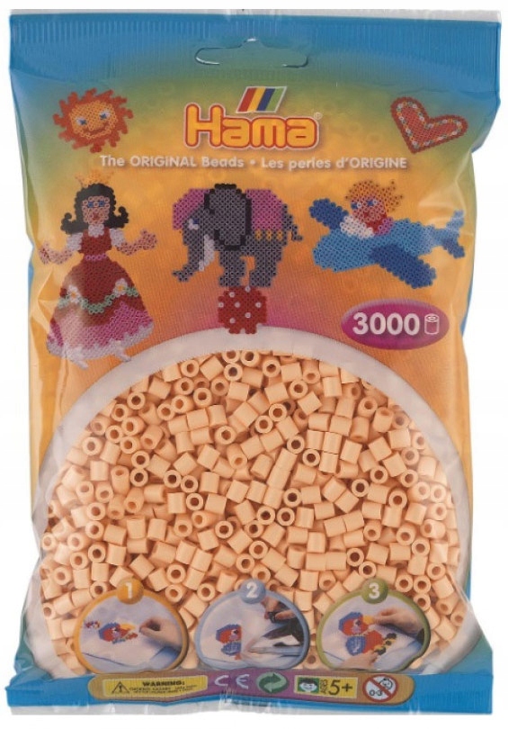 

Koraliki 3000 szt. jasny łososiowy Hama MIDI