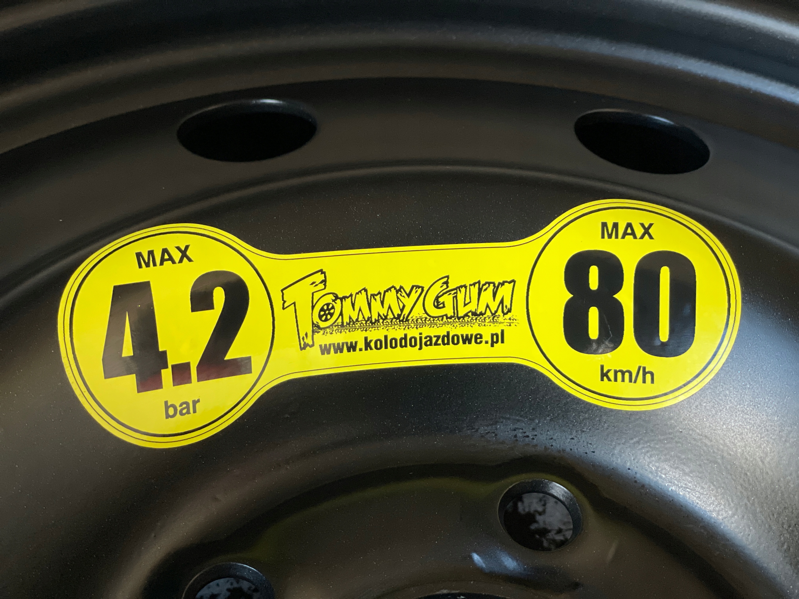 KOŁO DOJAZDOWE 16 5x108 VOLVO C30 S40 V40 V50 S60 Rozstaw śrub 5x108