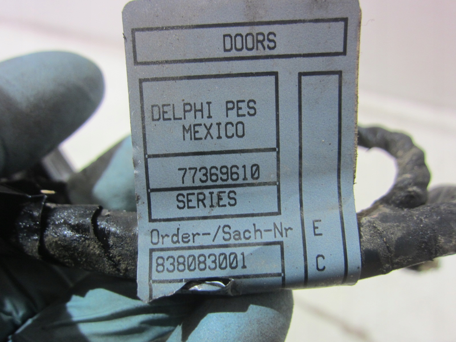 BMW Z3 E36 bundle wiring door PRAWYCH PRZEDNICH right front 8380831
