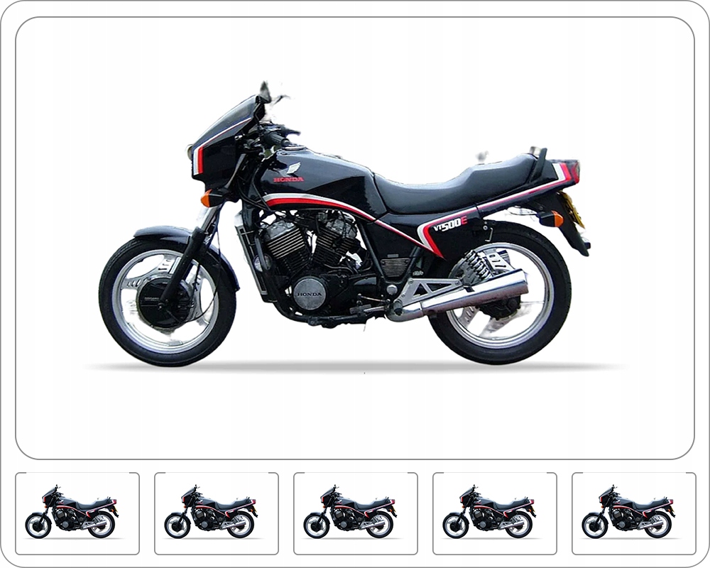 Nálepky Na Motocykel Juula Pre Honda Vt 500 E 1983 Čierna