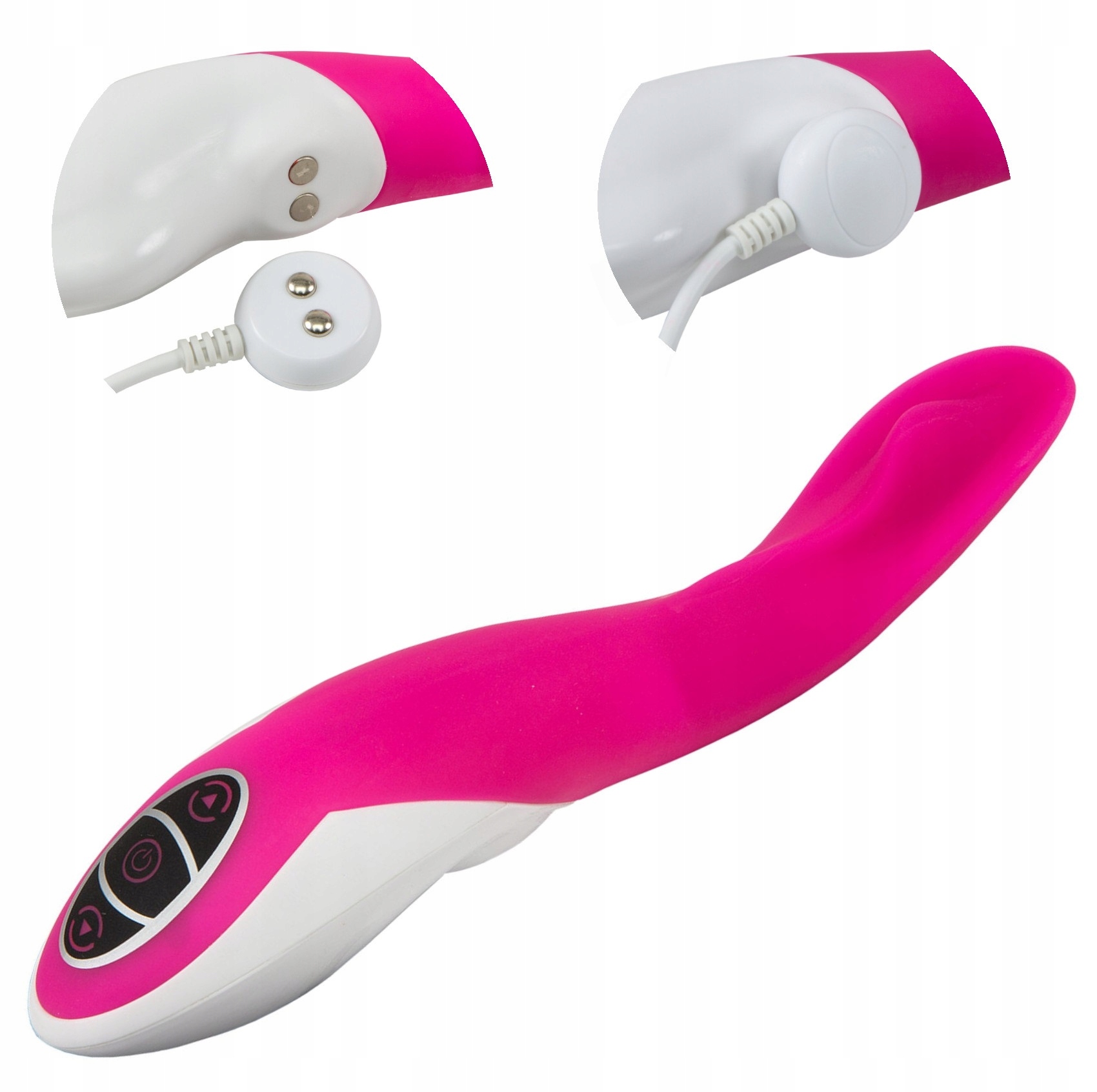 

Luksusowy Wibrator, 2w1 Masażer Ładowany Usb