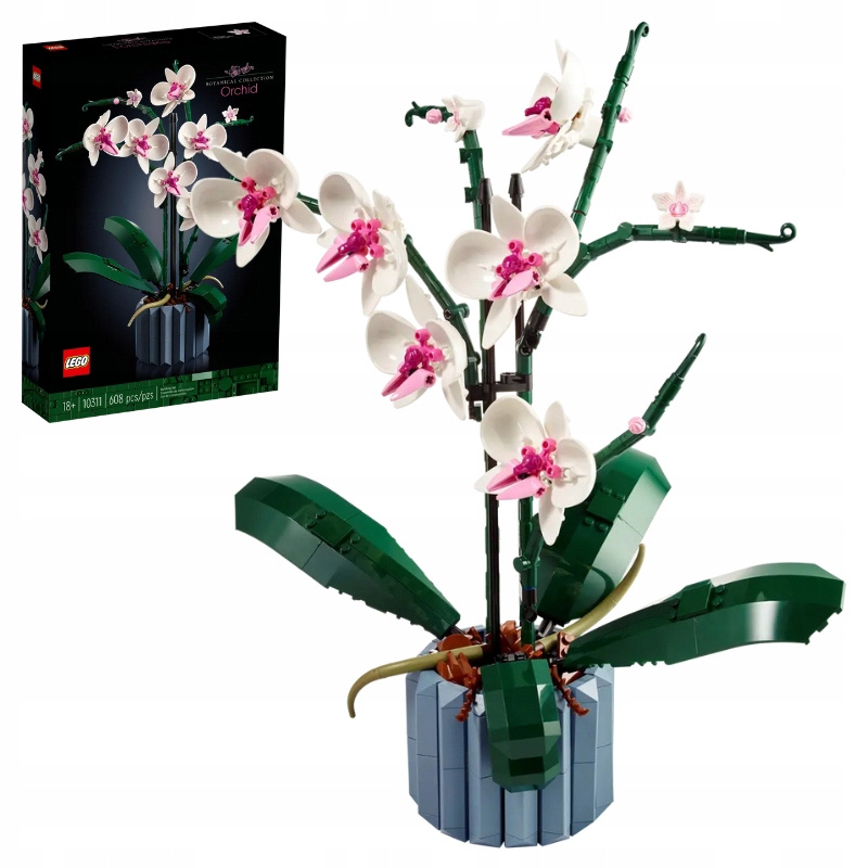 Lego Icons Orchidej Botanická Kolekce Konstrukční Rostlinná Sada