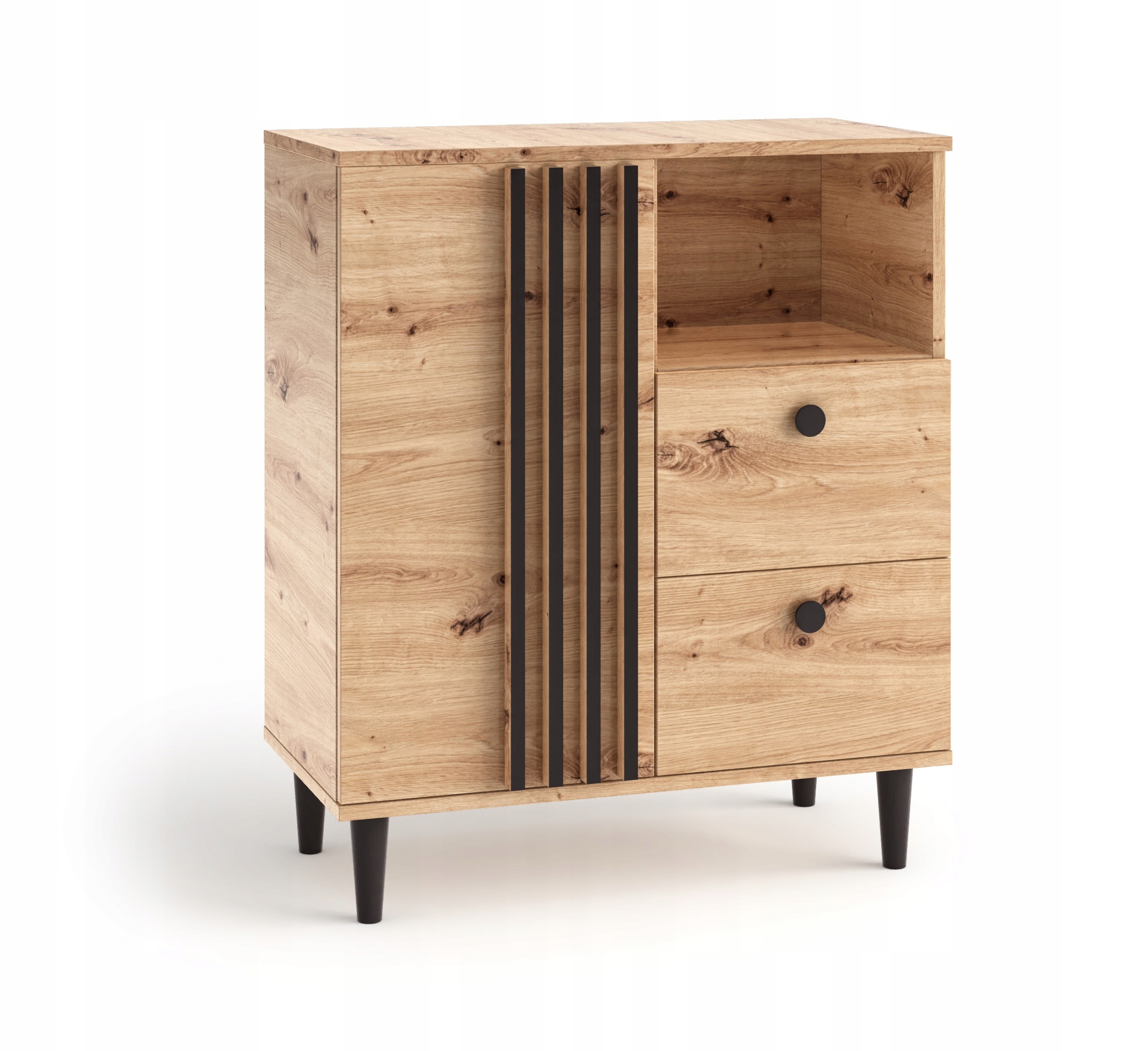 

Komoda z szufladami Loft lamele Artisan Leo 1