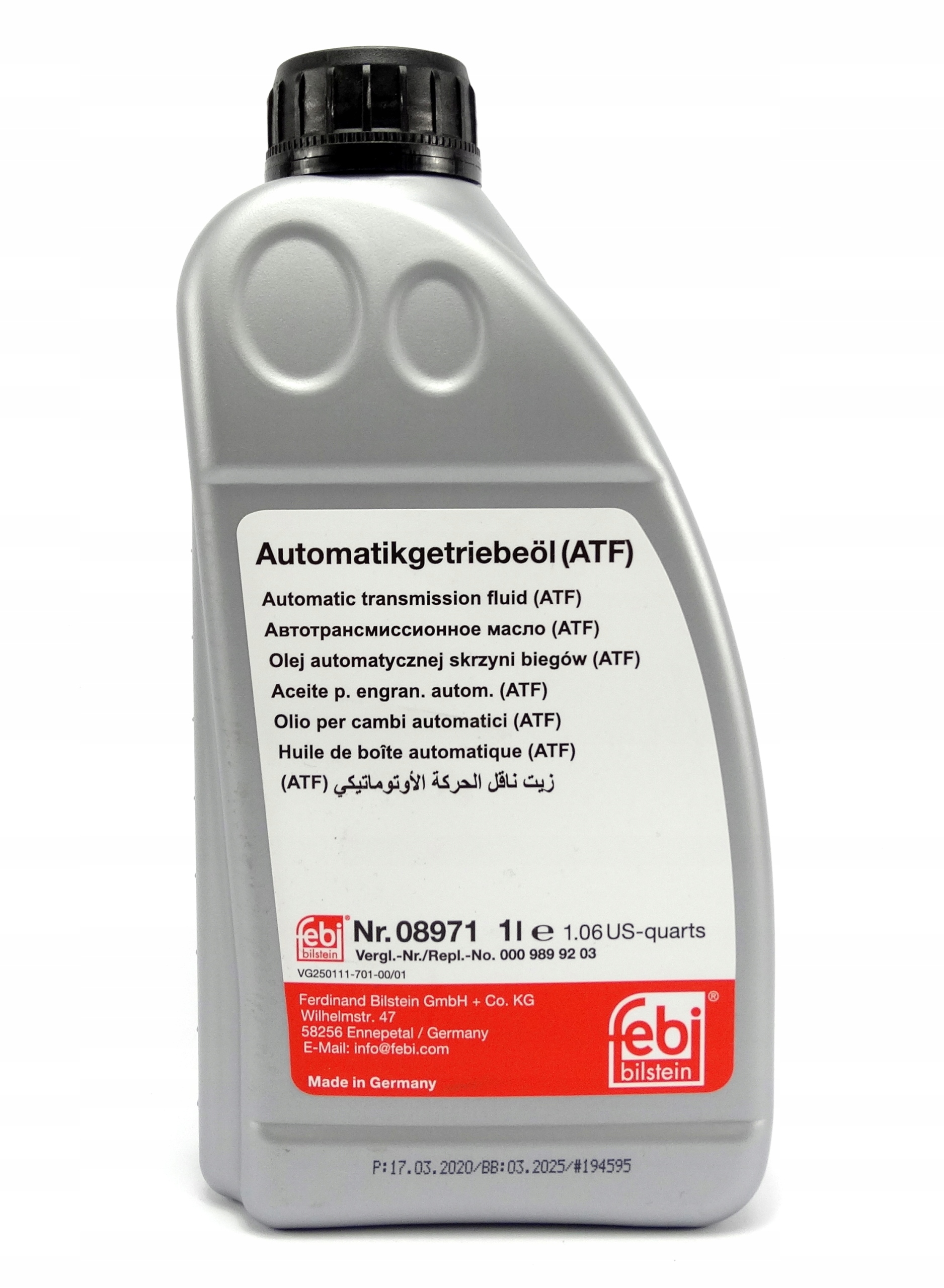 

Płyn Do Wspomagania Febi Czerwony 1L 08971