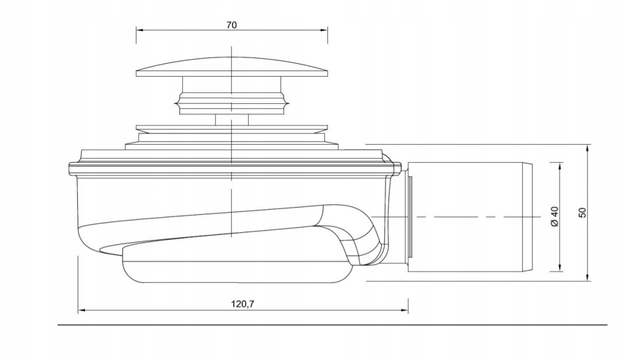 Syfon Brodzikowy Akces 19221 40 mm Marka Akces