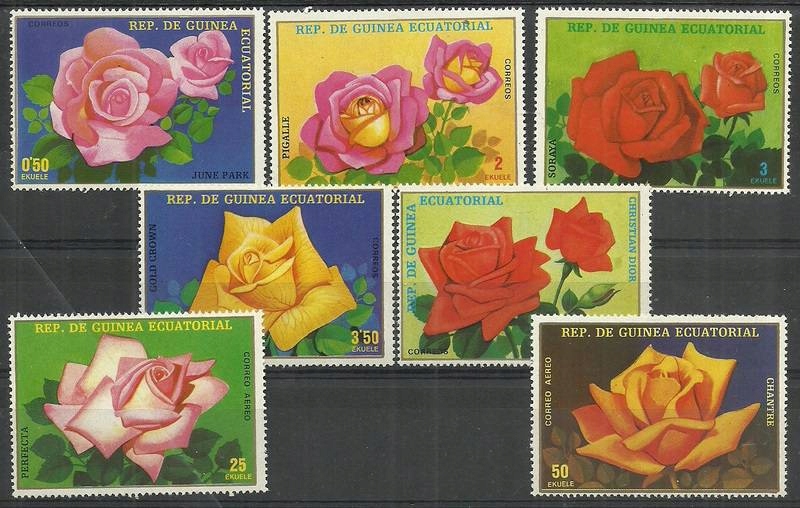 Gwinea Równikowa 1979 Mi 1573-1579 Czyste **