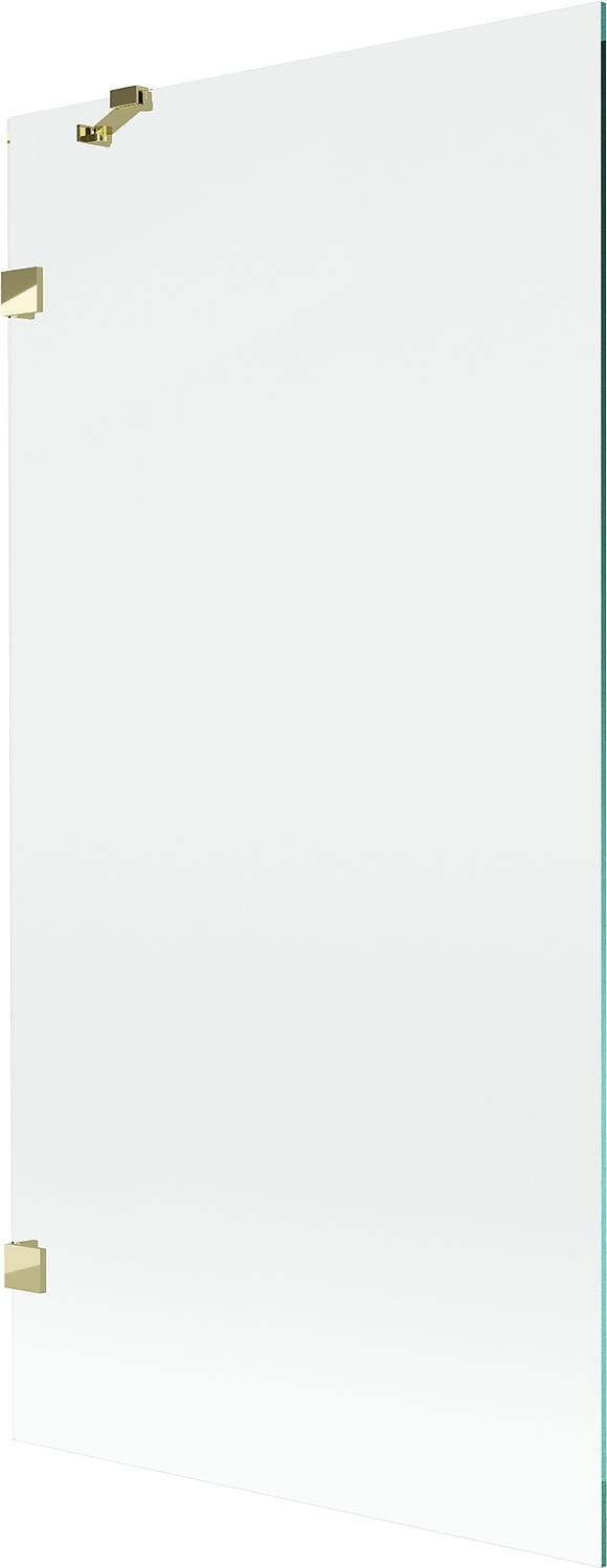 Mexen Lunar vanová zástěna jednokřídlá 90 x 150 cm, transparentní, zlatá