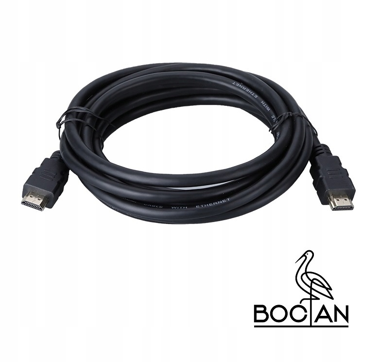 BOCIAN Kabel HDMI 2.0 4K 4:4:4 18Gbps MIEDŹ 3m Standard HDMI 2.0