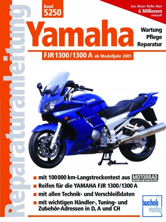 Yamaha FJR 1300 fjr1300a 2001-13 Керівництво по ремонту