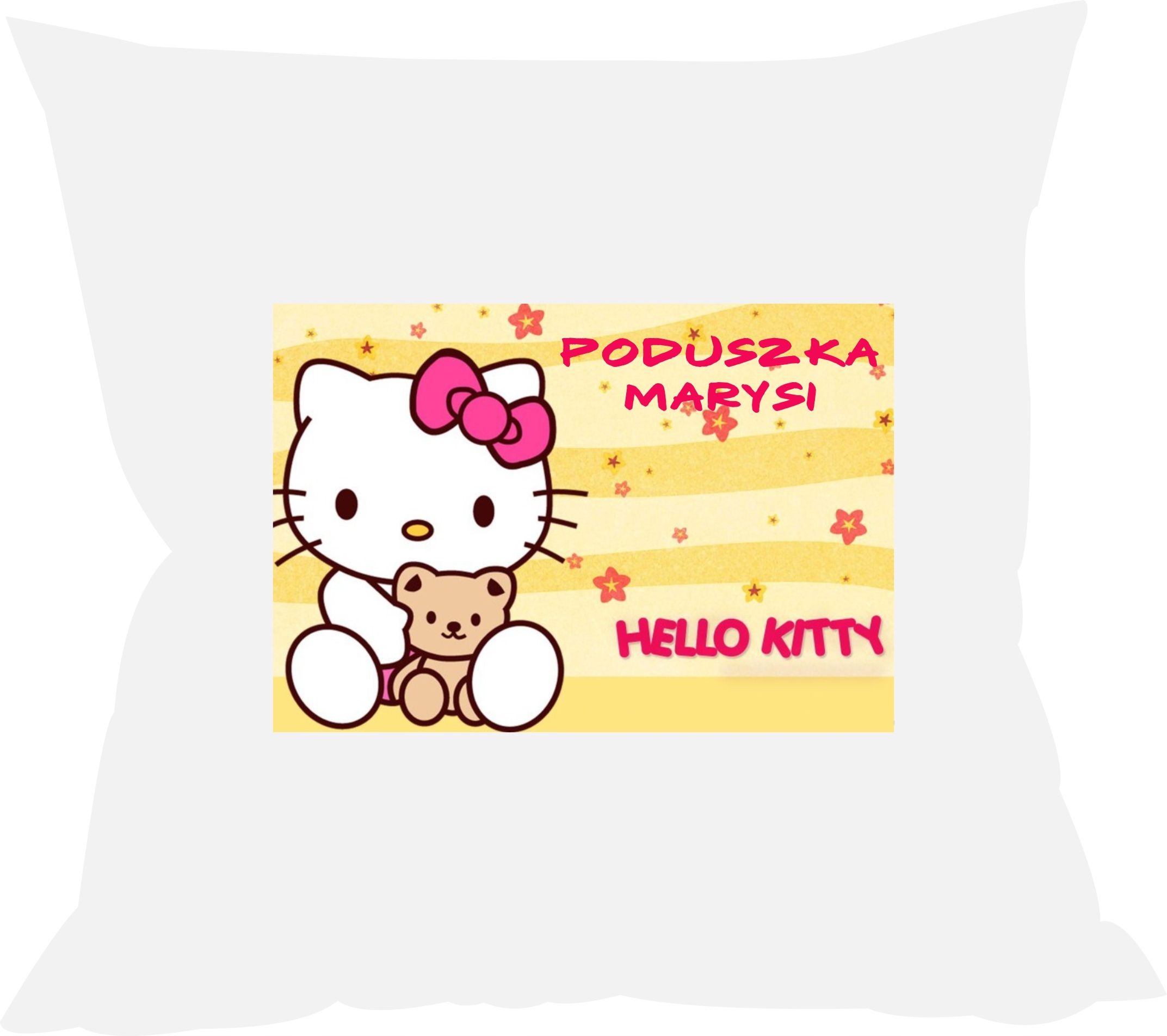 

Poduszka Hello Kitty z imieniem Duży Wybór