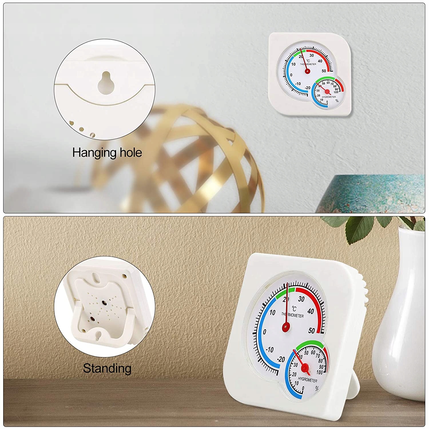 TERMOMETR HIGROMETR WILGOTNOŚCI POKOJOWY ANALOGOWY EAN (GTIN) 5907551657460