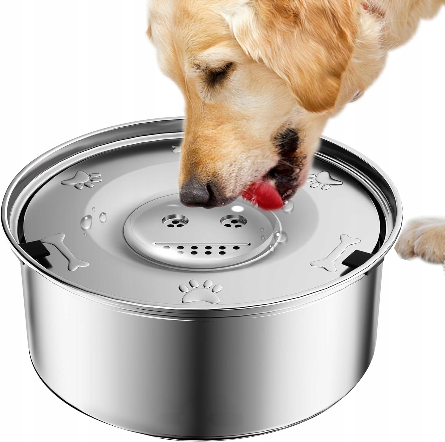 3L Velká Miska Pro Psa Bez Rozlití, Protiskluzová, Nerezová Ocel